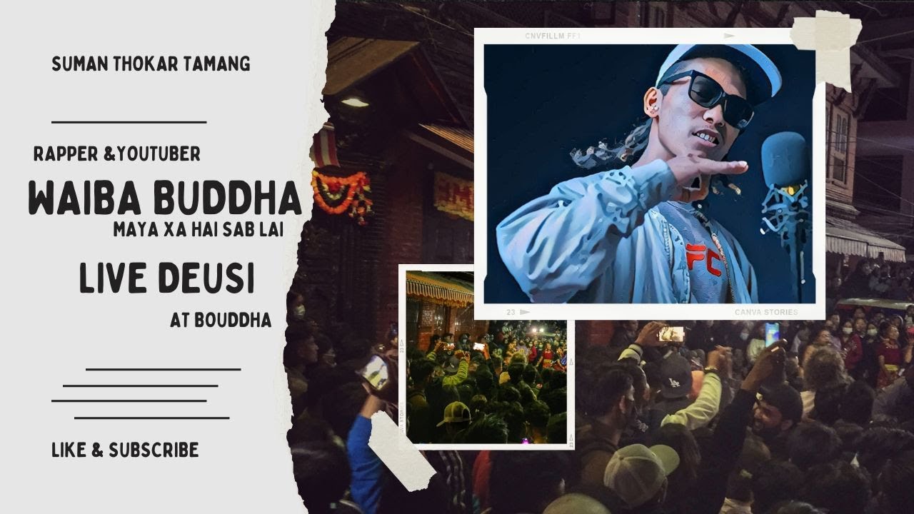Last Days Rapper Last day of Tihar | Rapper @waibasbvlog9979 Deusi Live Music At Boudha ...