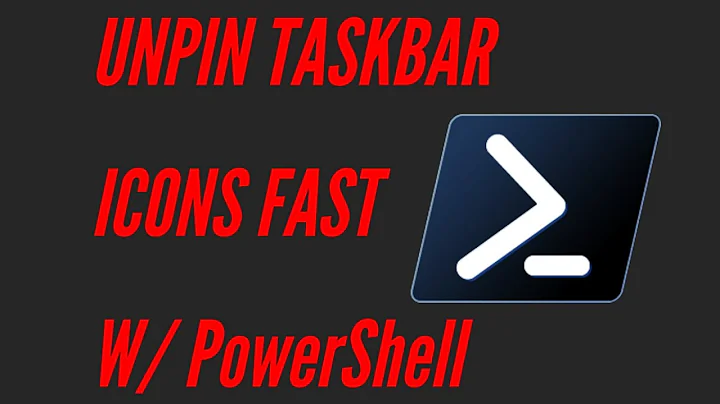 PowerShell QuickScripts - EP 1 | How to UNPIN taskbar apps windows 10/11 with PowerShell.