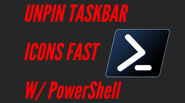 PowerShell QuickScripts - EP 1 | How to UNPIN taskbar apps windows 10/11 with PowerShell.