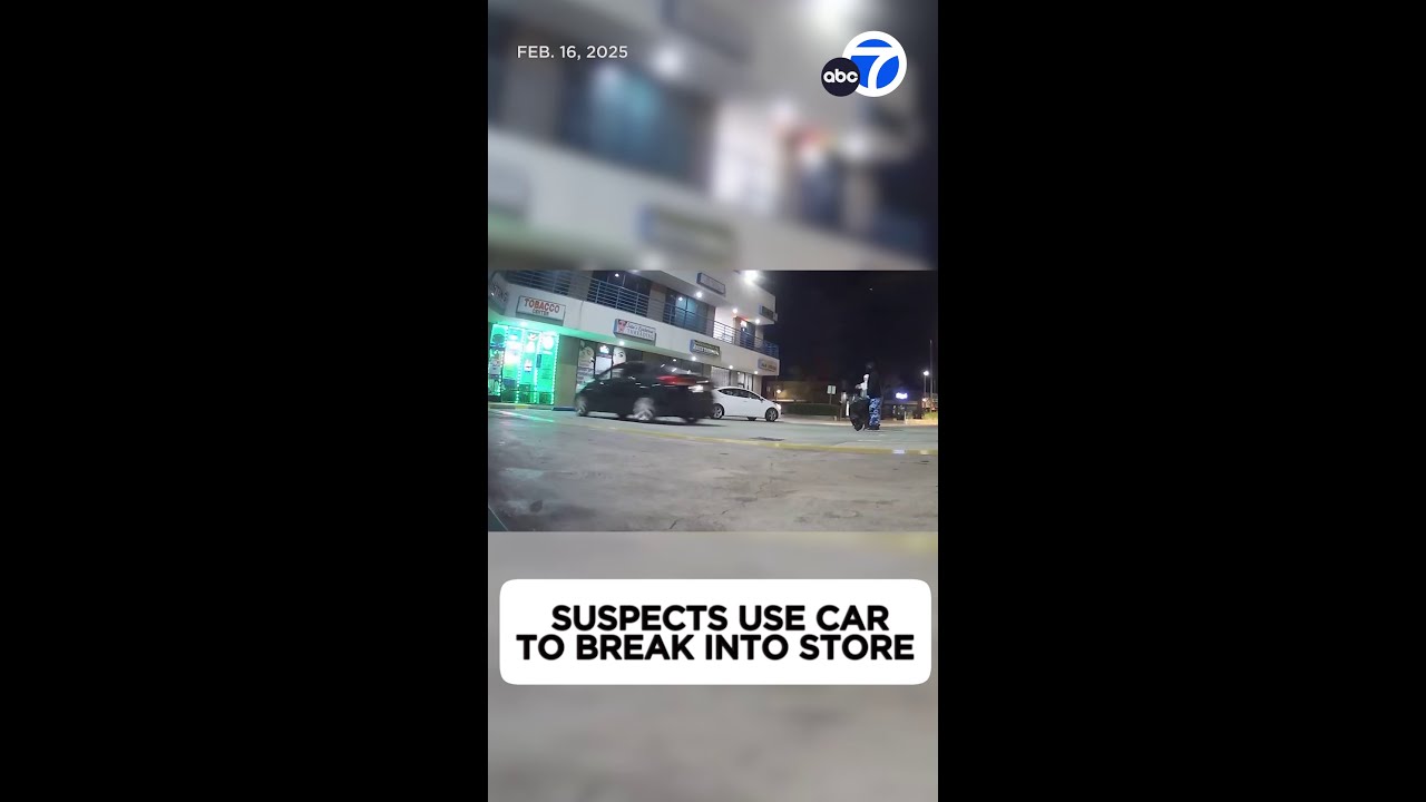 Smash-and-grab thieves ram car into Eagle Rock smoke shop