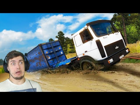 ЕДУ ПО СУРОВОЙ РОССИИ - ВСЯ КАРТА в EURO TRUCK SIMULATOR 2 РУССКАЯ КАРТА - полное прохождение