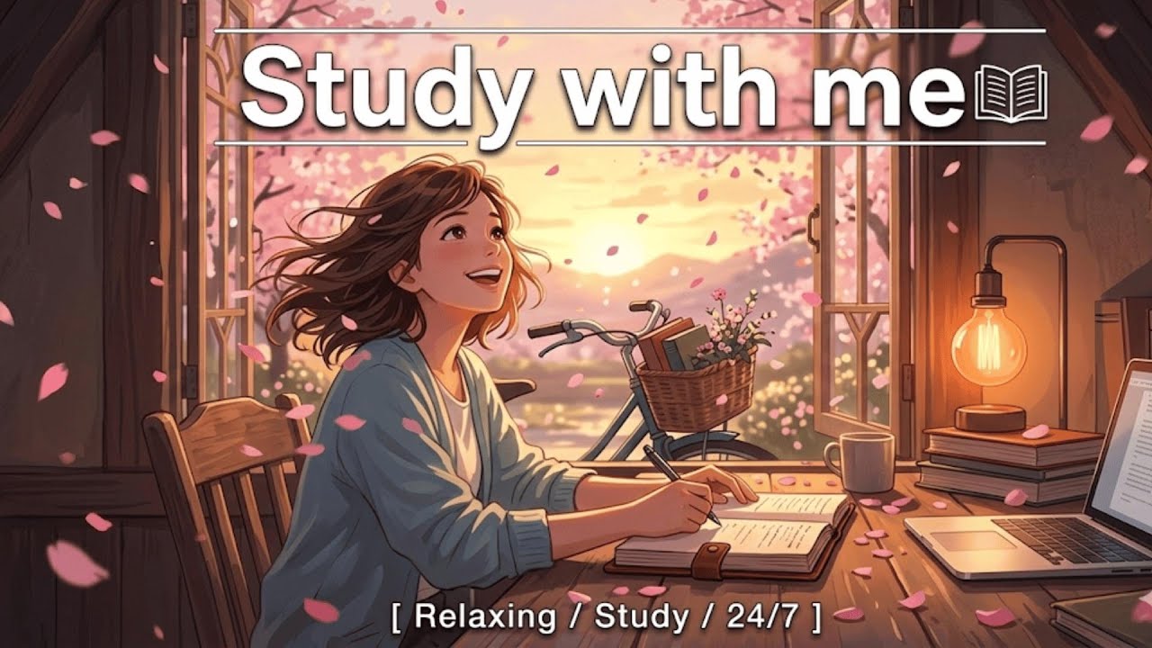 [playlist] JUST LEAVE IT ON | 24/7 봄날의 몰입, 벚꽃 엔딩과 함께하는 열공 | Study with me