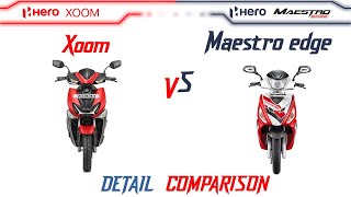 Hero Xoom 110 VS Maestro edge 110 | Comparison | Mileage | Top Speed | Price | Bike Informer