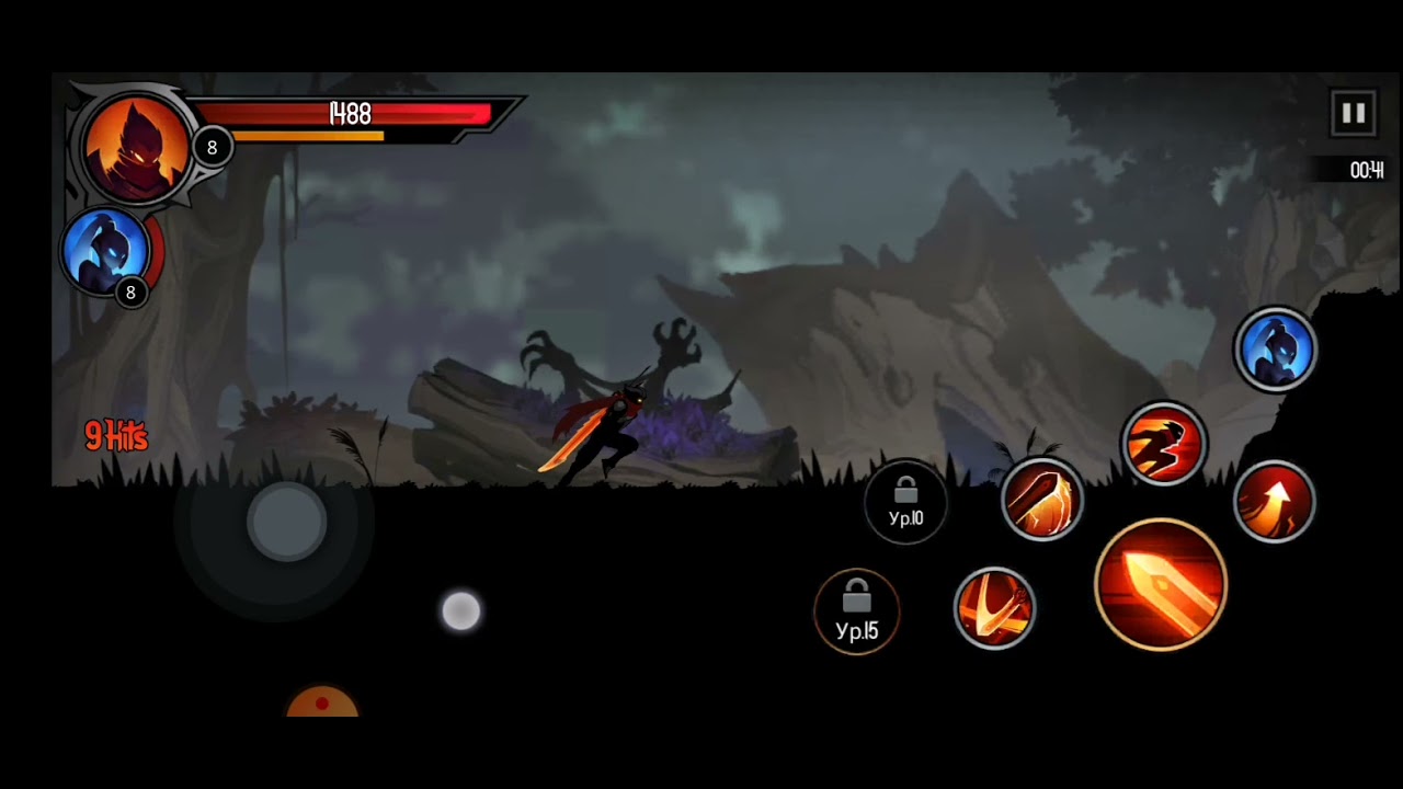 Shadow Knight Premium: Ninja Assassin RPG Fighting прохождение 2-1 до 2-10 уровней