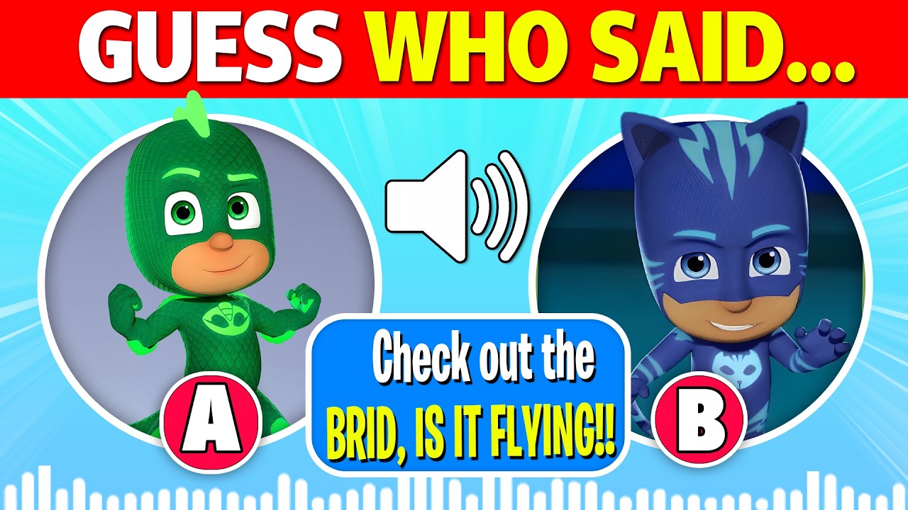 Кто говорит?! 🎙️ | Угадайте голоса персонажей из «Масок ПиДжея»! | Сова, Котёнок, Ромео, Гекко