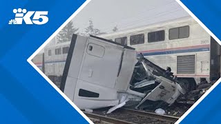 Amtrak train hits semi in Auburn