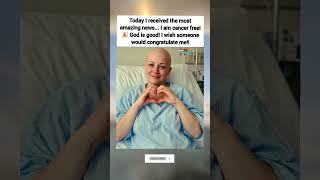 Thank God she's now cancer free. Thanks for your Prayers! #pray #prayer #savelife