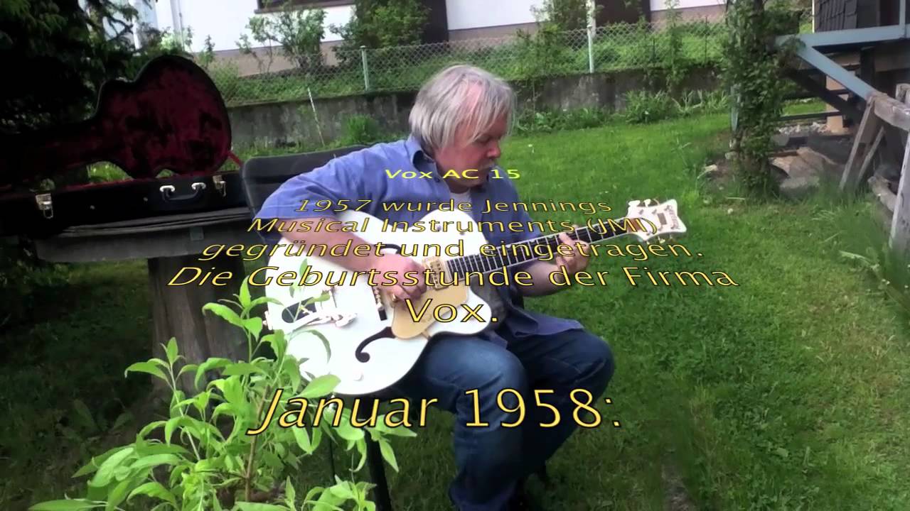 The VOX AC15HW1 in the garden