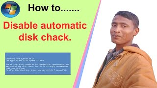 How to Disable automatic Disk Check In windows 7/8.1/10  -  2021  ||  BD Studio