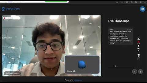 Live Management Consulting Interview by GoodSpace AI!