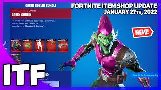 Fortnite Item Shop *NEW* GREEN GOBLIN BUNDLE! [January 27th, 2022] (Fortnite Battle Royale)