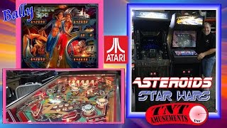 #1188 Bally FUTURE SPA Pinball-Atari STAR WARS-ASTEROIDS--TNT Amusements