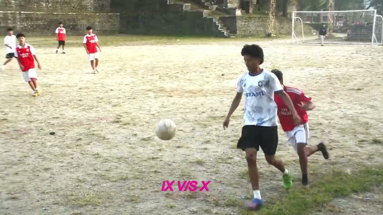 Football match on mental health day.  ix v/s x