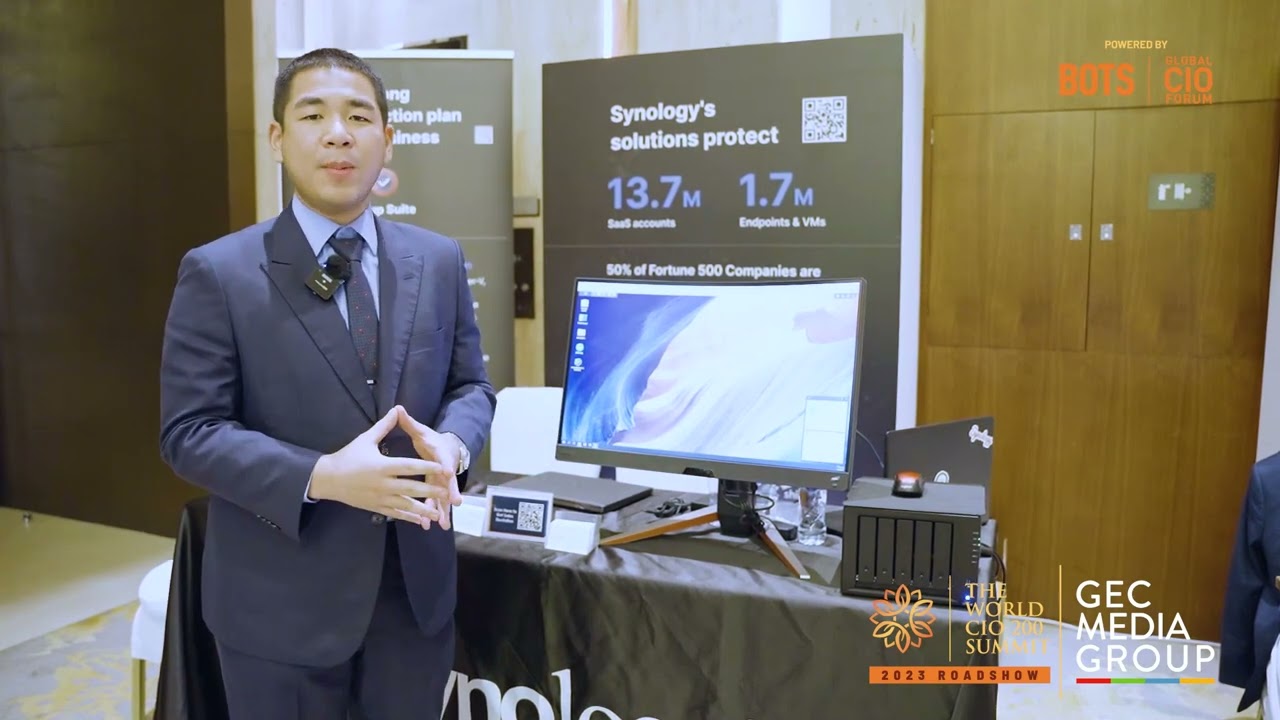 Synology is here to help safeguard the company’s data, said Michael Chang, Sales Manager, Synology