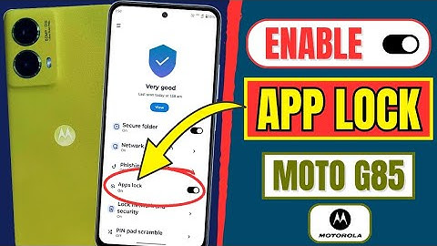 How To Lock Apps On Motorola Moto G85 5G | Enable App lock Setting In Motorola