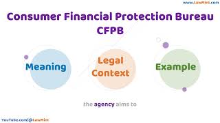 Consumer Financial Protection Bureau CFPB Meaning Legal Context Example Terms Simplified LawMint