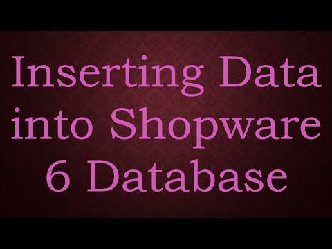Inserting Data into