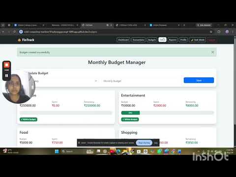 CS50x Final Project - FinTrack