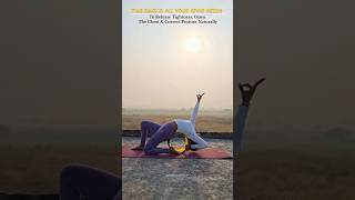 Your spine will thank you for this! #YogaFlow #MorningRoutine #Flexibility#WellnessJourney #shorts