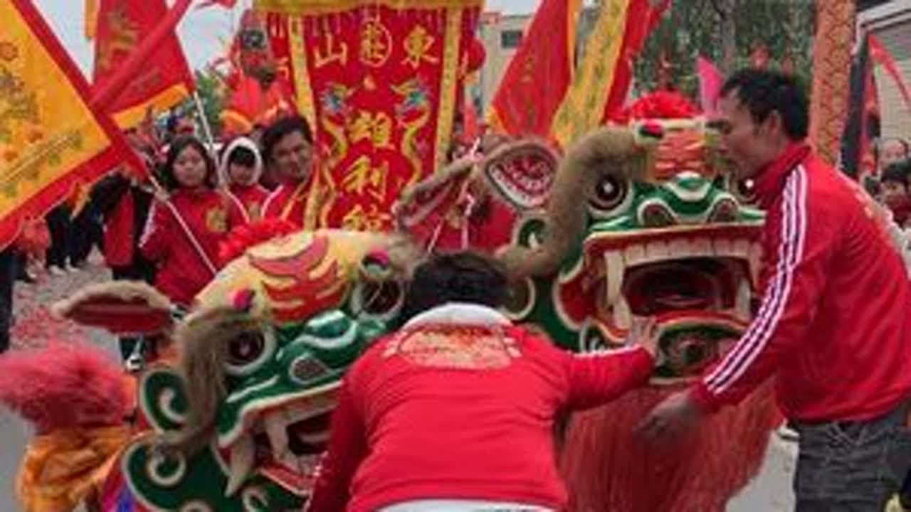 潭西镇东山雄利舘今日受陆丰河东镇后坎村尊敬堂邀请祝贺陆丰港阳林氏一世祖追远堂重光庆典#海陆丰民俗文化 #林氏追远堂 #港阳林氏