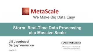 MetaScale presentation - Storm: Real-Time Data Processing at a Massive Scale at CHUG Meetup Profile