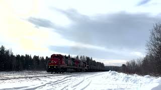 Canadian National Back to Back 15th Anniversary Standard Cab Dash 8's! C40-8's 2107 and 2112 Lead!