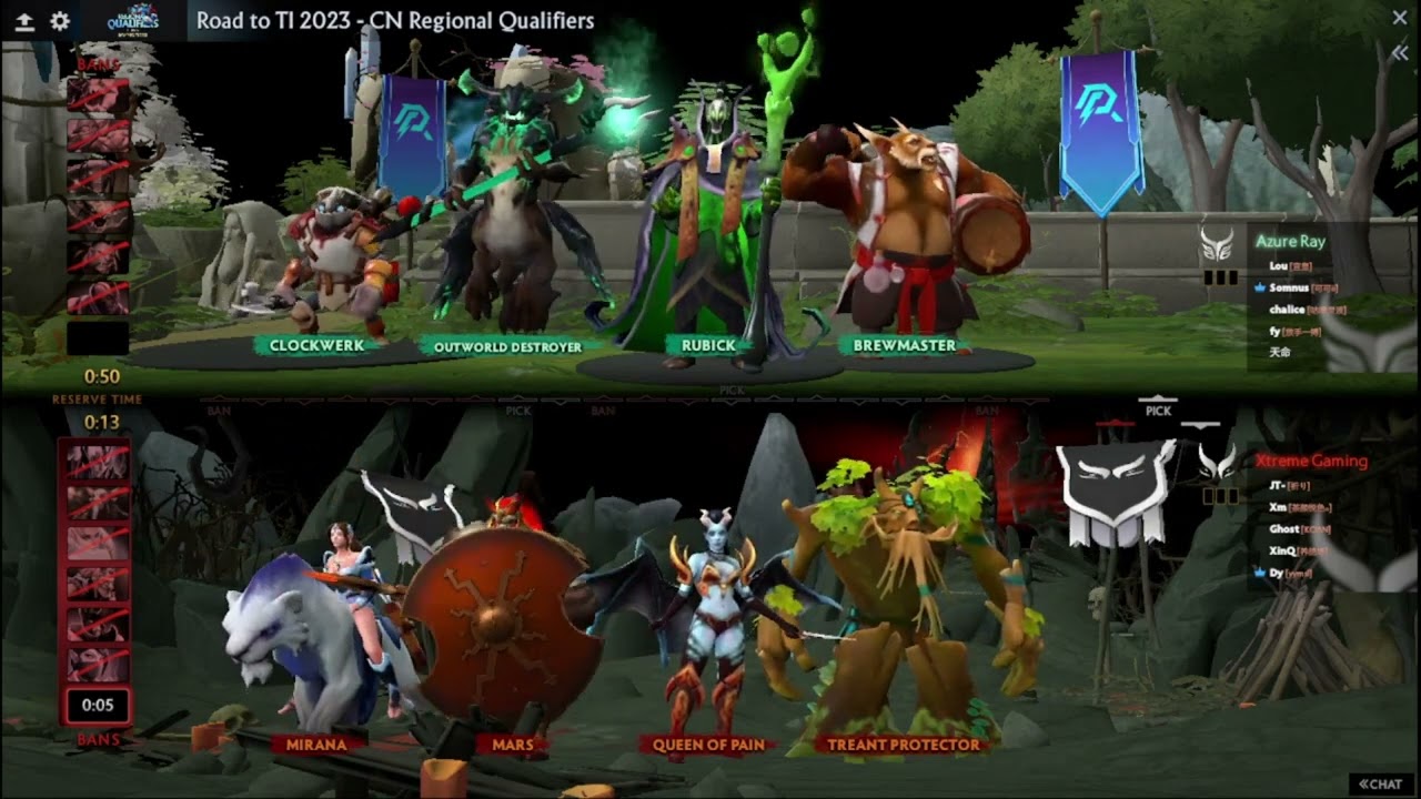 TI 2023 Regional Qual CN Grand Final BO 5 (Azure Ray Vs Extreme Gaming) Game 1