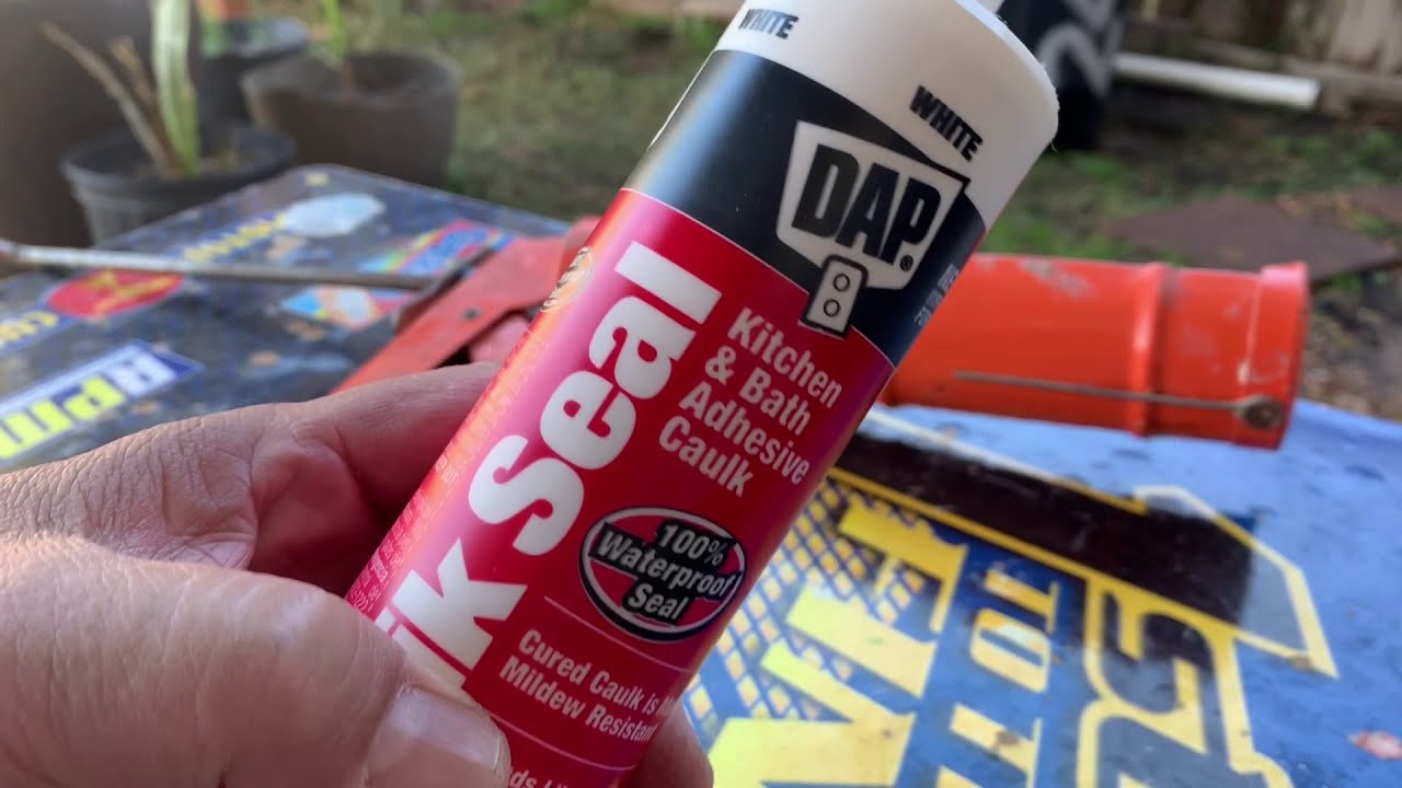 Caulking A Toilet Base Using Dap Kwik Seal YouTube
