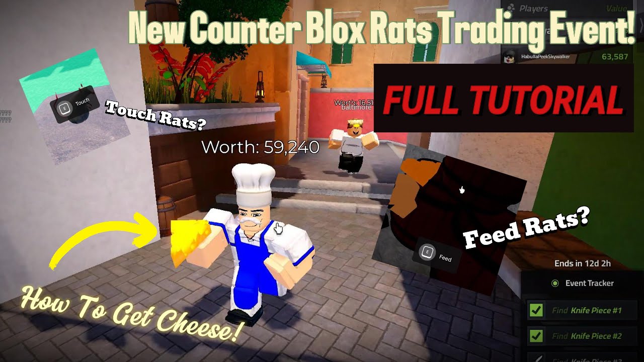 NEW Counter Blox Rat & Cheese Event FULL TUTORIAL+ All Rat Spawns! 67 ...