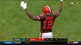 Josh Gordons First Touchdown Since 2014 Packers Vs. Browns Nfl