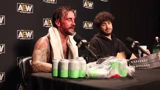 CM Punk All Out media scrum highlights