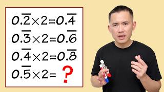 What is 0.5 repeating times 2?
