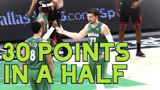 Luka Doncic 36 PTS 16 REB and 15 AST vs Bulls | Gets 30 PTS in a HALF