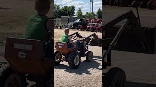 Ford with loader and John Deere 140 at Garden Tractor Daze 2023