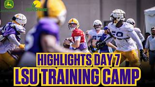 LSU FOOTBALL FALL CAMP DAY 7 HIGHLIGHTS