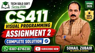 CS411 Assignment 2 Solution Spring 2026 | Visual Programming | 100% Solved | Complete XAML Code screenshot 1