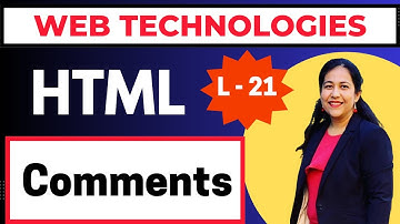 Comments in HTML, BCA Semester-1 | Complete Course, IP University, #bca