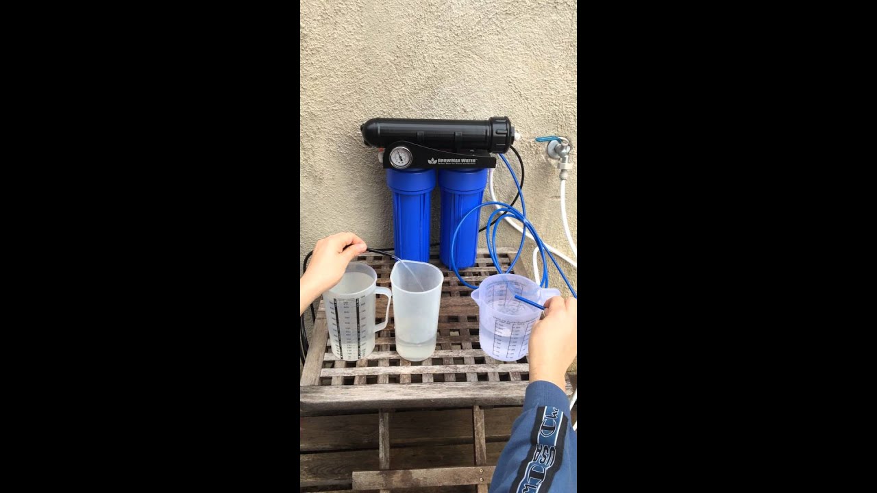 GrowMax Water Reverse Osmosis - Ratio Good - Waste Water 1:2