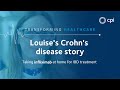 Louises crohns disease story taking infliximab at home for ibd treatment