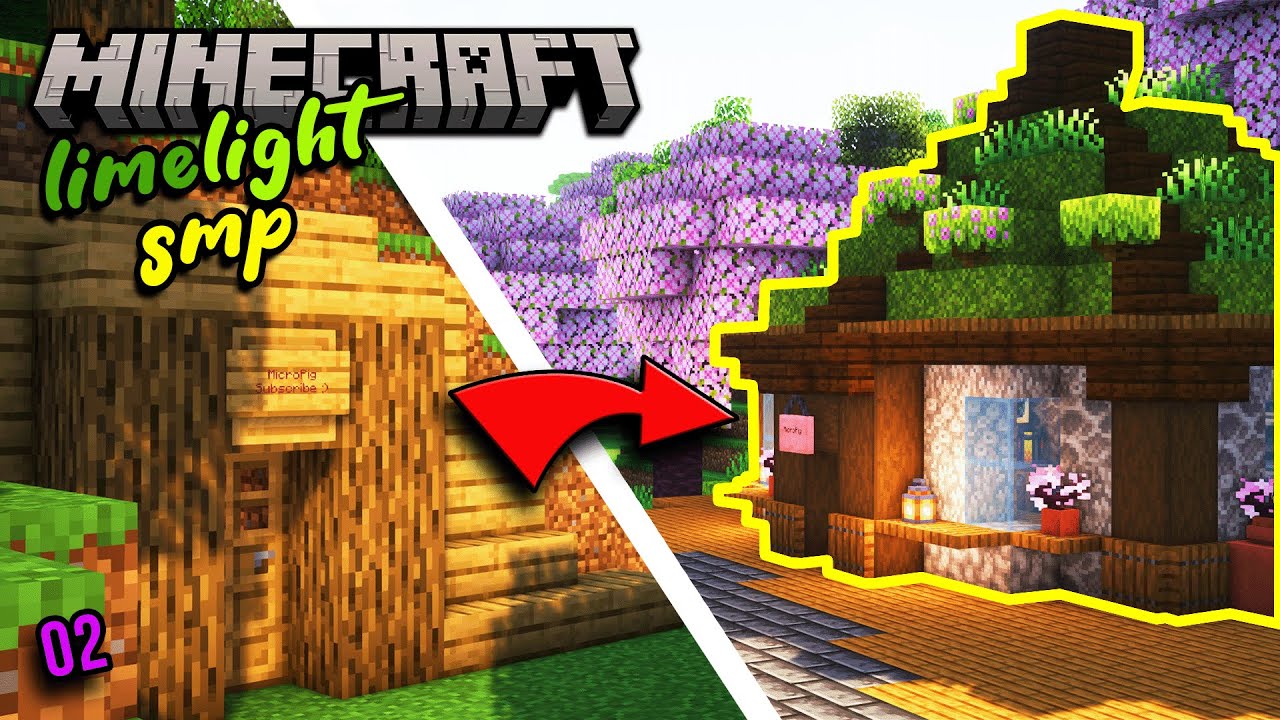 UPGRADING my Minecraft STARTER base | Limelight SMP 2 Minecraft ...