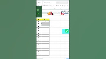 Number to Roman #excel #microsoftexcel #exceltips #shortvideo #shortsvideo#exceltutorial