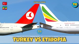 Turkish Airlines Vs Ethiopian Airlines Comparison 2022! 🇹🇷 Vs 🇪🇹