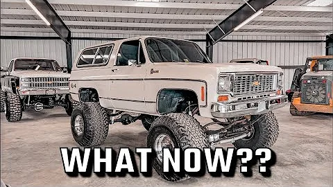 Square body K5 classic lifted blazer 39 Mickey Baja Belted tires and 18 wide alloys MUST SEE‼️