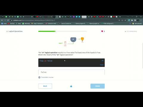 32 Logical Operations | Python Developer | Sololearn