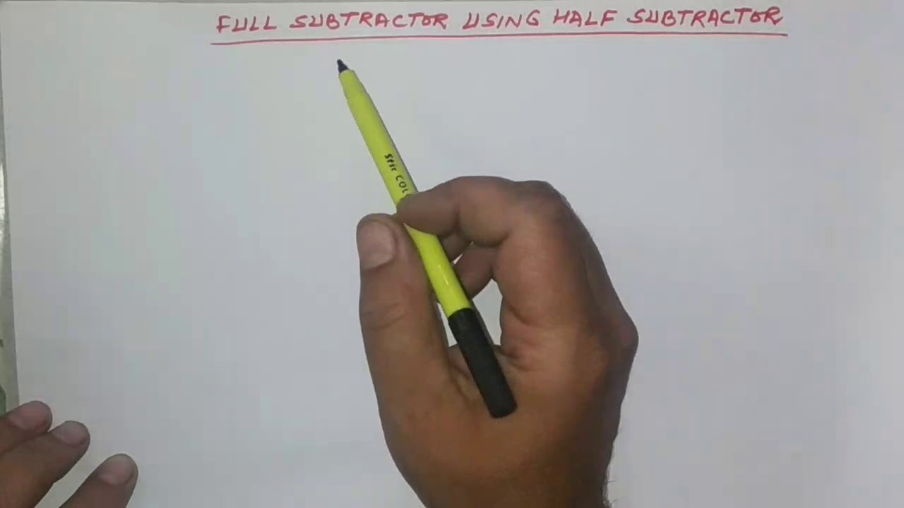 L56:Full Subtractor Using Half Subtractors