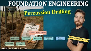 Foundation Engineering | Percussion drilling | Types of exploration methods | #Soilexploration