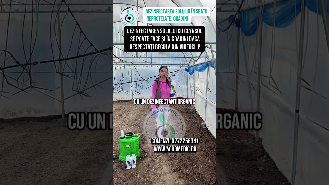 Dezinfectarea solului cu CLYNSOL se poate face și în grădini dacă respectați o regulă. Vezi care e