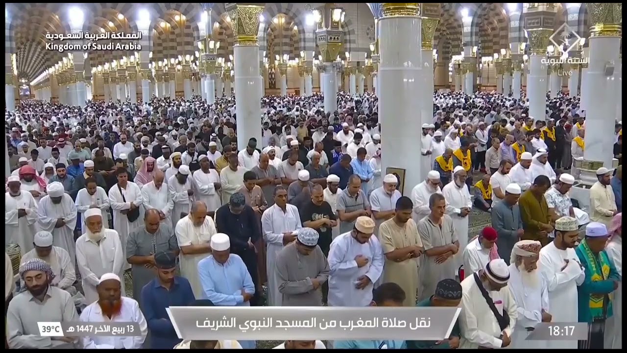صلاة المغرب للشيخ عبدالباري الثبيتي 13 ربيع الآخر 1447هـ