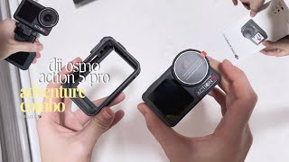 📦 unboxing Dji osmo action 5 pro ADVENTURE COMBO 📷 and ACCESSORIES ☁️