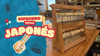 ESPECIERO de madera estilo JAPONÉS